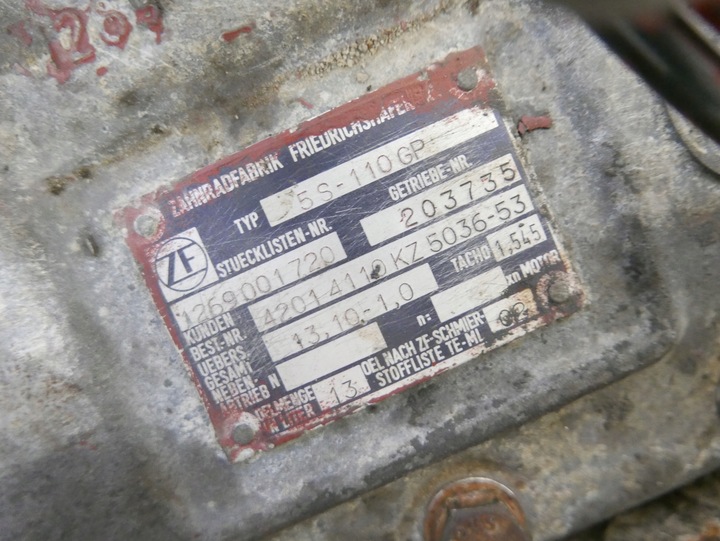 фото №15, Коробка передач коробки передач zf 5s-110gp iveco magirus 4x2 1983
