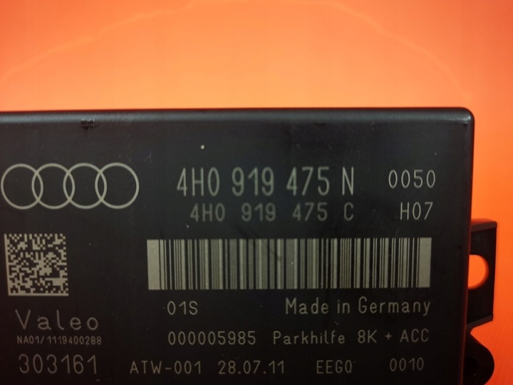 фото №5, Audi a7 4g блок управления парковка 4h0919475n
