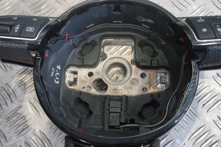 фото №6, Руль кожа audi a6 rs6 4g красная nic r159