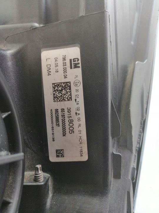 фото №7, Opel astra k v лампа левая перед европа