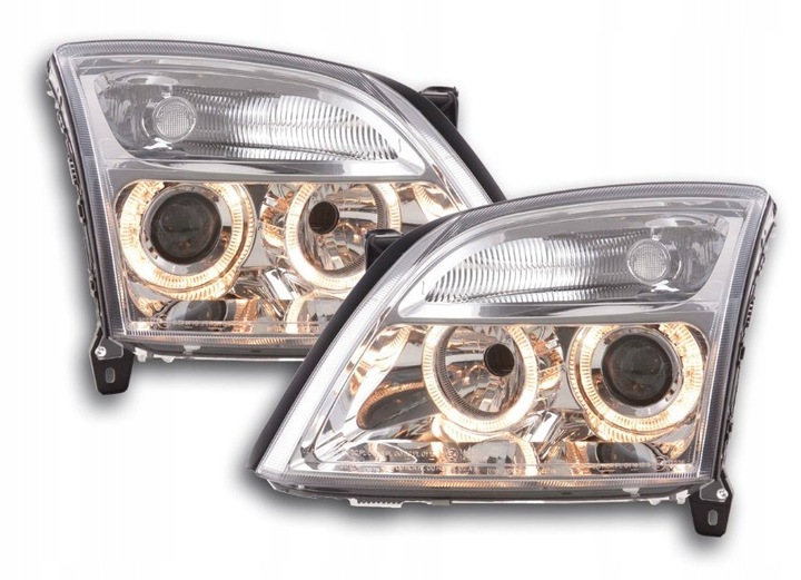 фото №1, Лампи фари opel vectra c 02-05 кільця хром