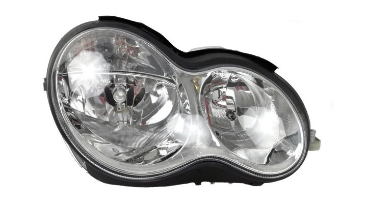 фото №14, Фара p h7, пневматичний, колір вкладиш: хромований mercedes c