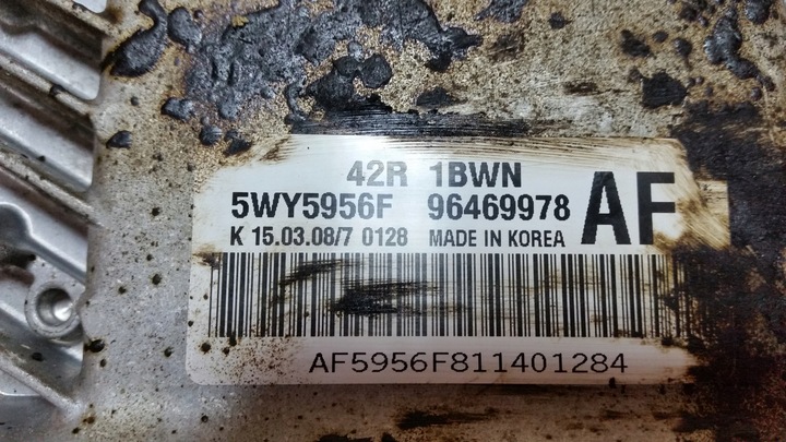 фото №2, Ecu chevrolet aveo 1.2 96469978 5wy5956g