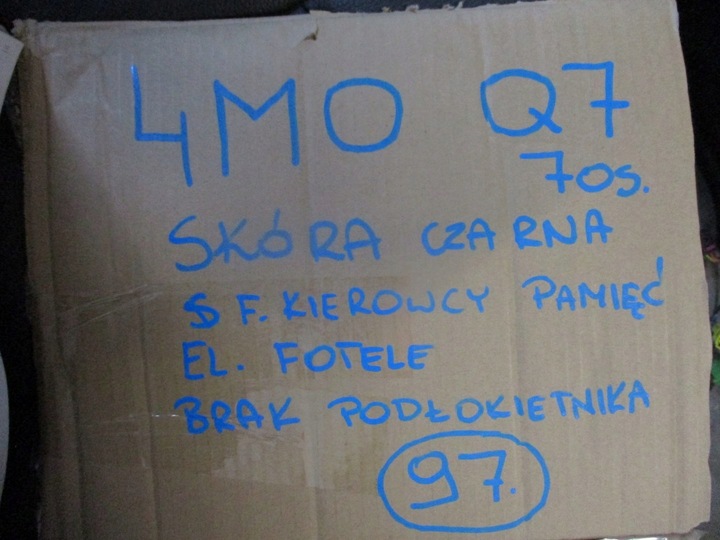 фото №9, Обивка кожа сиденья audi q7 4m0 7os