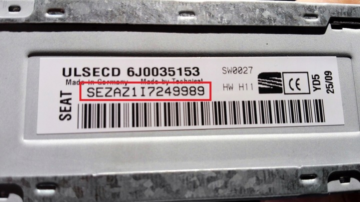 фото №8, Rozkodowanie радіо # seat # код всі дистанційно