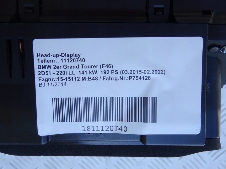 фото №7, Bmw f45 f46 mini f60 дисплей head up 9354751