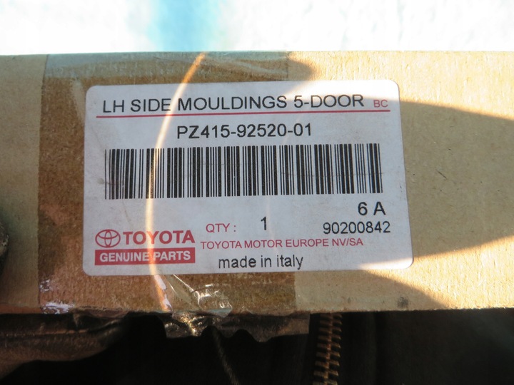 фото №12, Toyota aygo 05-14 планка na дверь левая зад перед