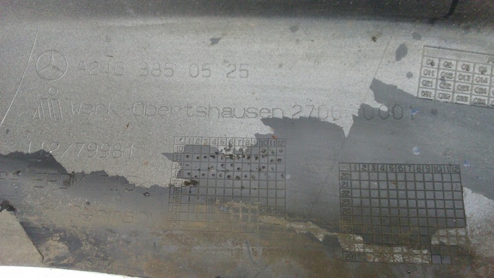 фото №12, Mercedes b-klasa a246 w246 бампер перед pdc