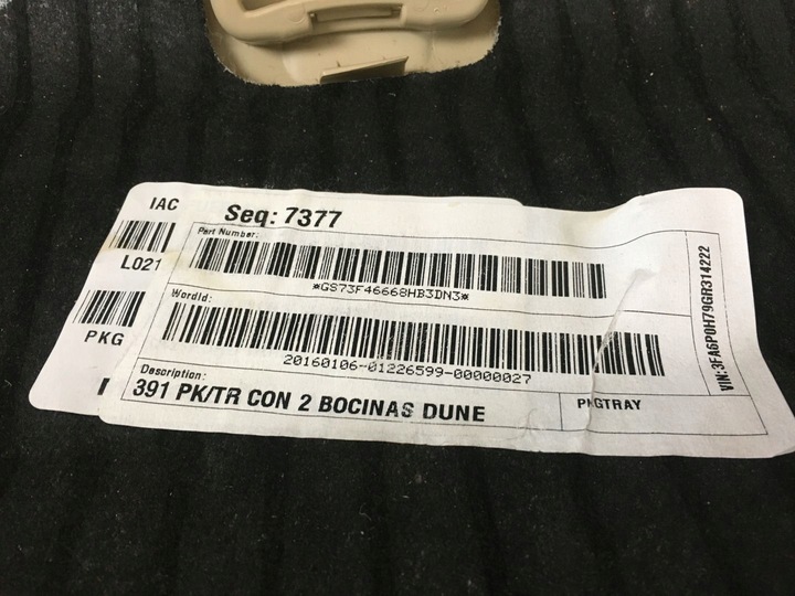 фото №10, Ford fusion 2013 - полиця задня багажника usa