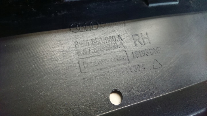 фото №7, Audi a5 8w купе молдинг пороговая правая 8w6853860a