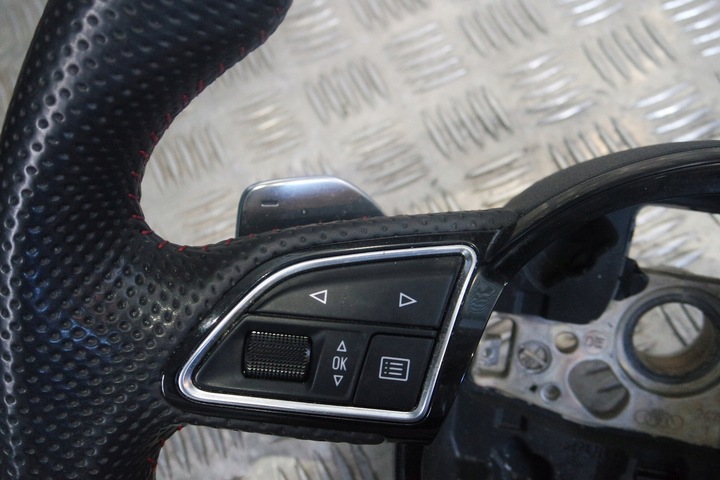 фото №8, Руль кожа audi a6 rs6 4g красная nic r159