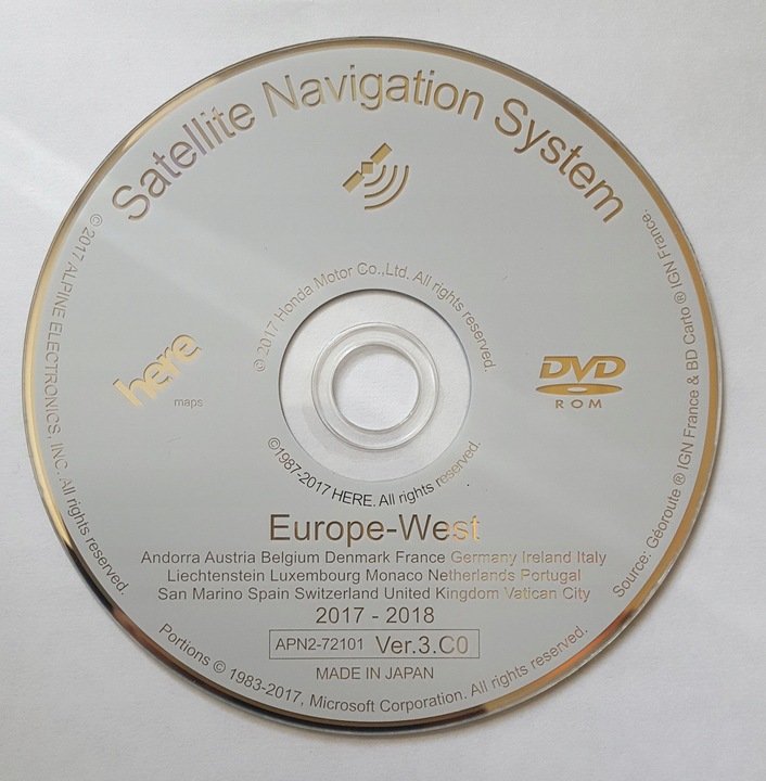 фото №6, Датчик карта навігація honda accord civic cr-v fr-v