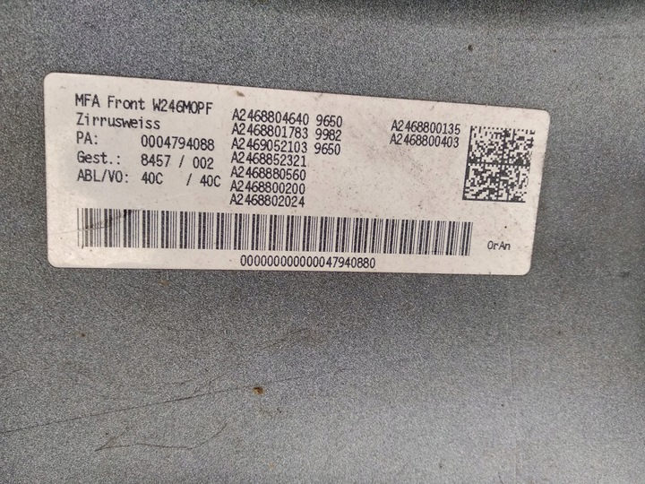 фото №9, Mercedes b клас w246 рестайлінг бампер переднє 4pdc