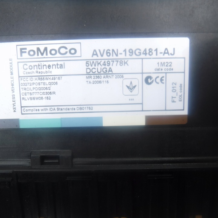 фото №2, Модуль комфорта ford focus mk3 av6n-19g481-aj