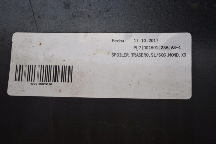 фото №7, Бампер зад задний audi q5 80a s-line диффузор