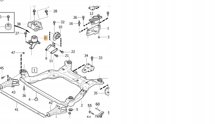 фото №10, Volvo s60 xc60 подушка двигателя 30671245