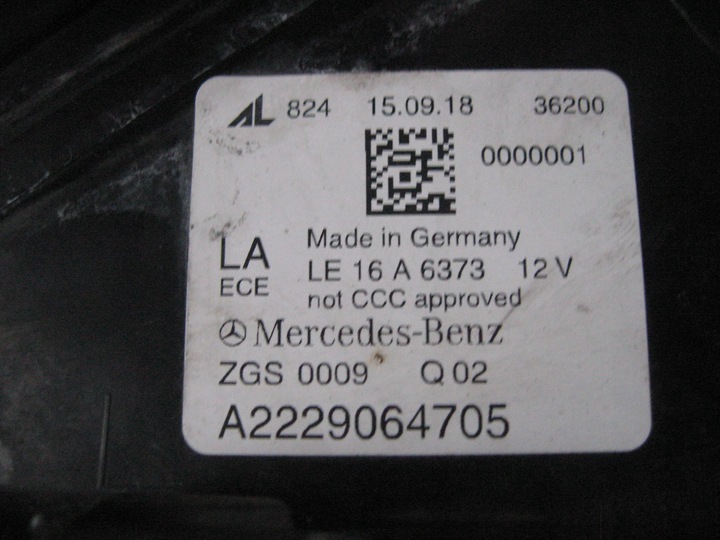 фото №10, Лампа перед повний led - mercedes s клас w222 рестайлінг