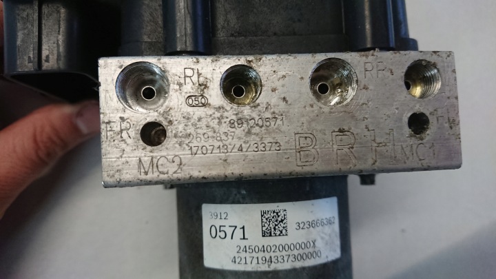 фото №5, Блок управления abs opel astra k v 39120571 0265256749