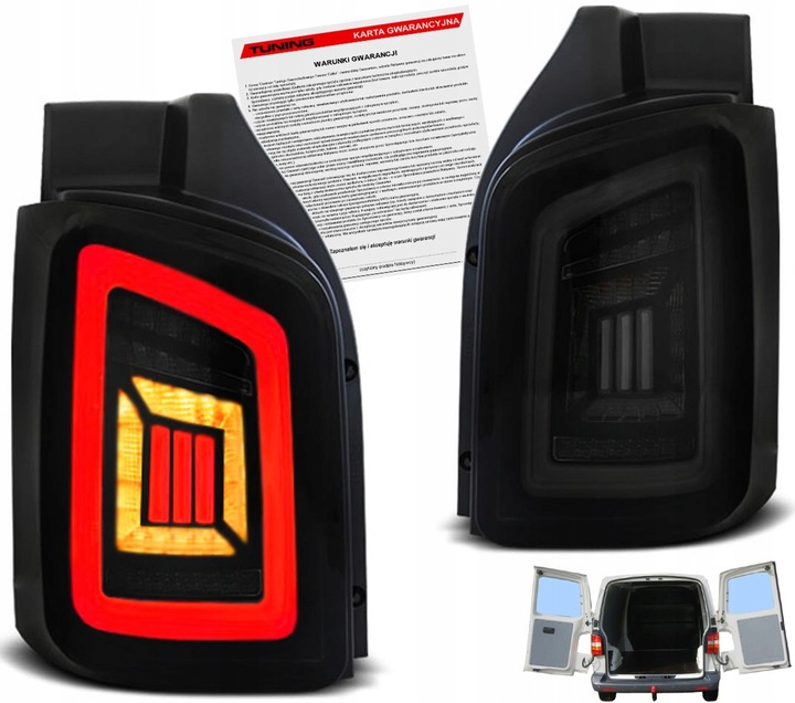 фото №1, Vw transporter t5 03-09 лампы задние зад полный led