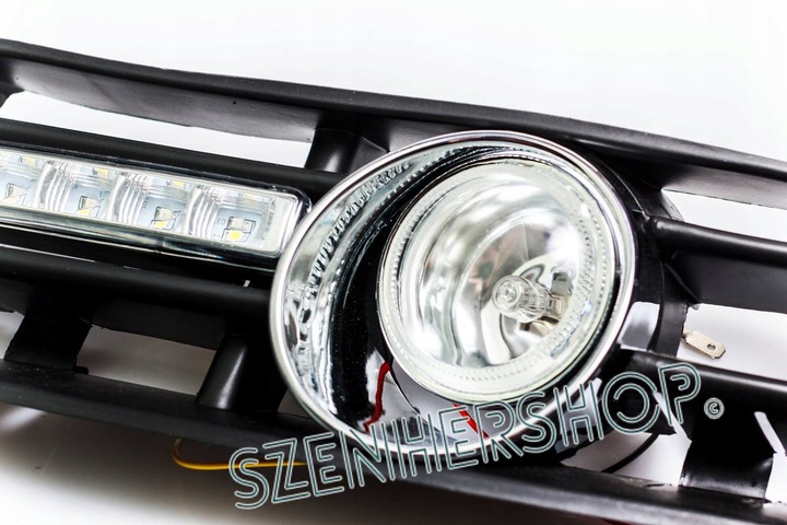 фото №14, Набір протитуманні фари денні w бампер ґрати drl світлодіоди vw passat b5 fl po рестайлінг