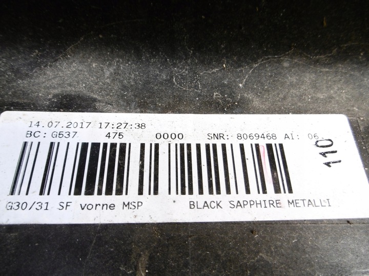 фото №10, Бампер перед bmw 5 g30 g31 м-пакет sport 17-19