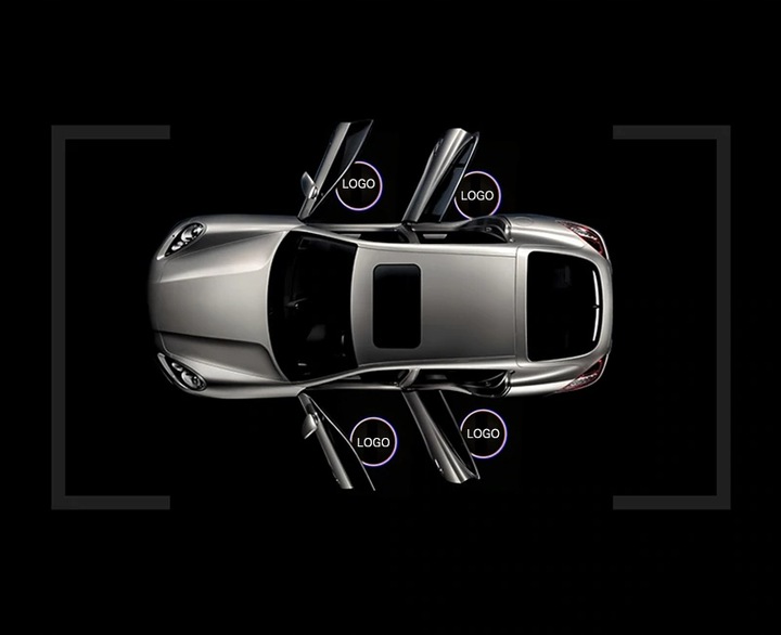 фото №8, 2x led логотип проектор hd бездротові na батареї honda всі моделі