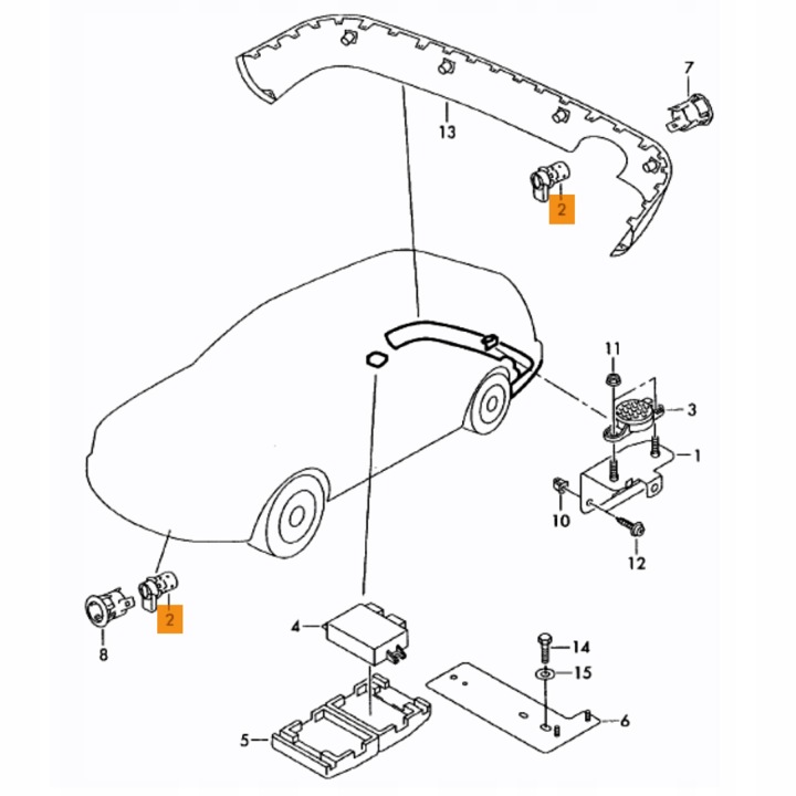 фото №14, Датчик парковка seat alhambra; vw sharan