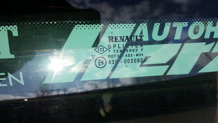 фото №3, Скло задня w кришка багажника renault clio ii 5d 2001r. as3 оригінальний номер