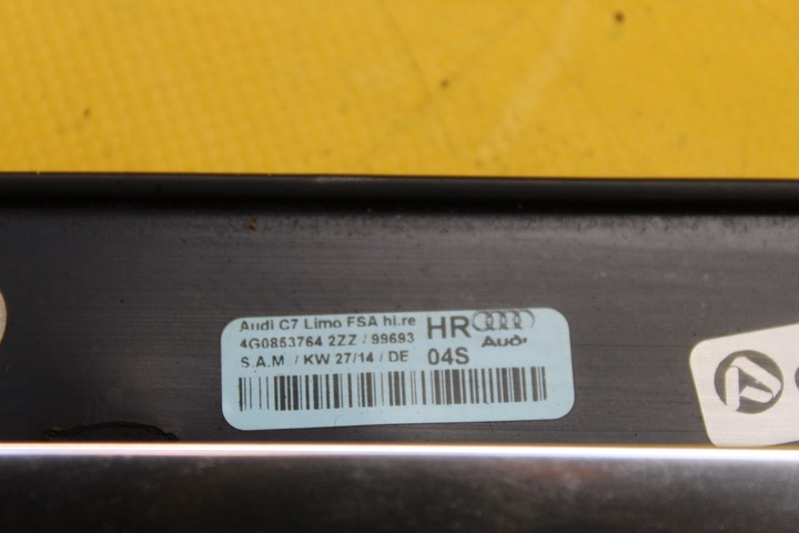 фото №8, Планка стёкла правый зад audi a6 c7 sedan 4g0853764