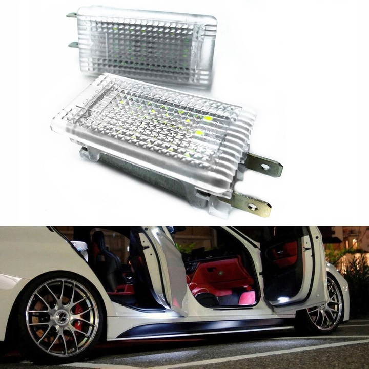 фото №7, Led лампочки w дверь mercedes w210 vito красный