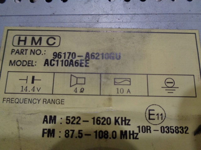 фото №5, Hyundai i30 радио cd 96170-a6210