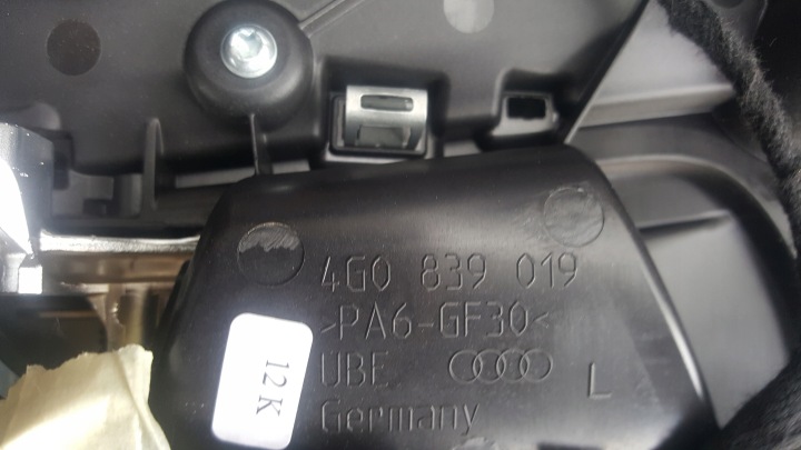 фото №7, Audi a6 c7 4g карта дверь зад левое жгут ручка oem номер eu