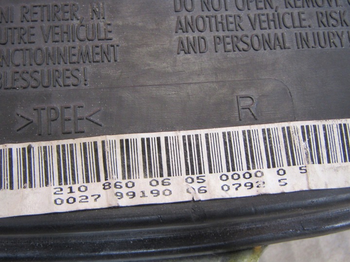 фото №5, Mercedes w210 95-03 подушка подушка безпеки перед c307