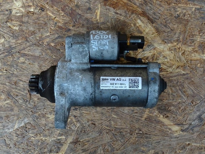 фото №1, Audi a3 8v golf vii leon iii 1.6 tdi стартер старт сплав 02z911024l