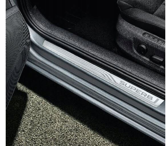 фото №2, Планки порогові накладки skoda superb 3 алюміній