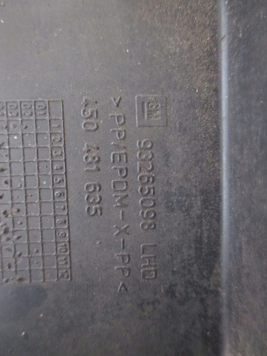 фото №9, Панель под лобовым стеклом opel meriva a 02-05