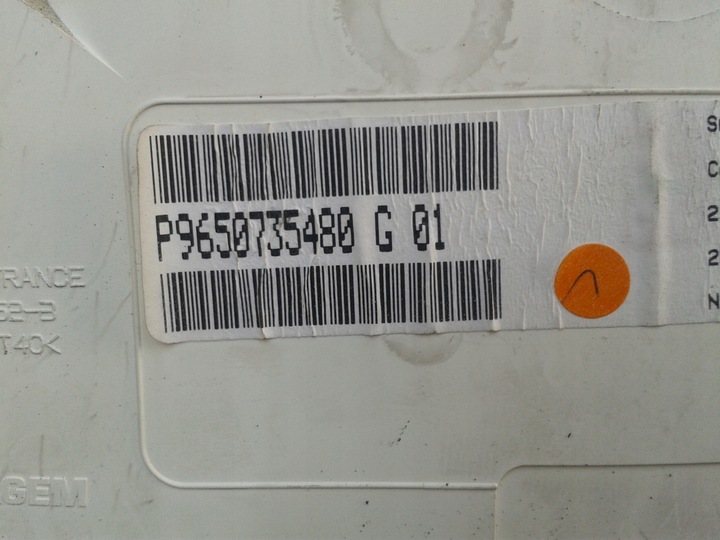 фото №5, Спідометр  citroen c3 pluriel 1.6 benz p9650735480 g