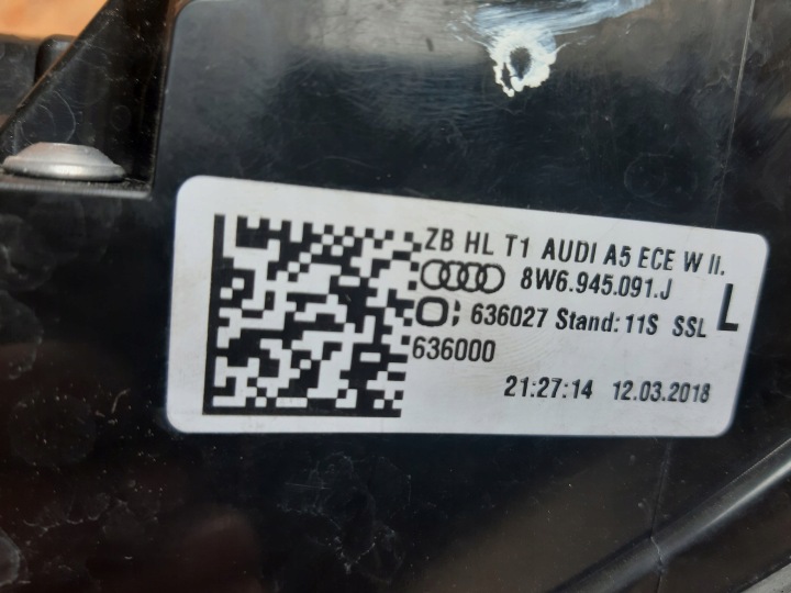 фото №6, Audi a5 8w6 фара зад задня ліва led 8w6945091j