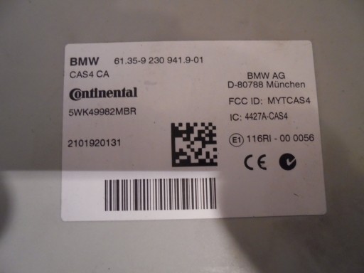 фото №5, Блок керування двигуном (ecu) + cas bmw f10,f11, nr.c200 50i 1