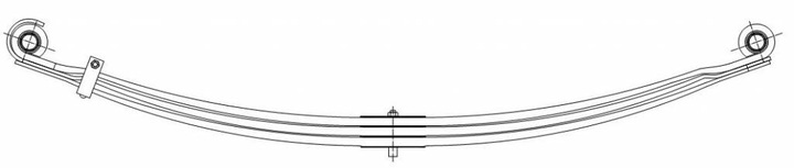 фото №1, Рессора рессоры iveco eurotrakker перед 3p