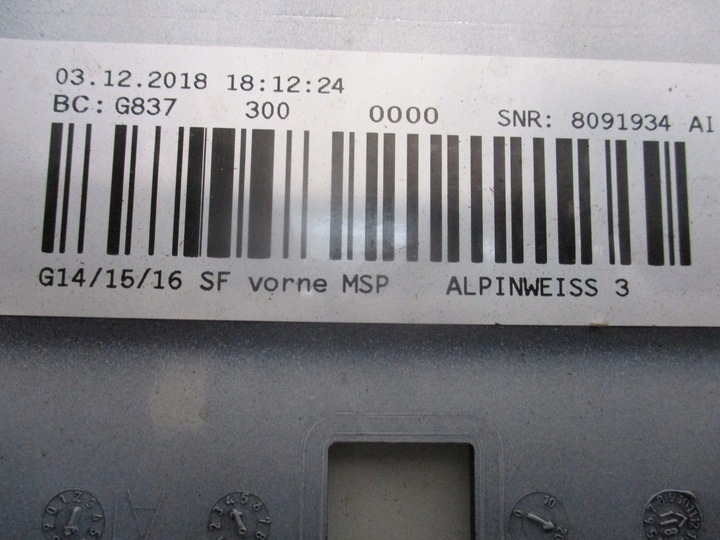 фото №7, Бампер bmw 8 g14 g15 g16 6x pdc usa