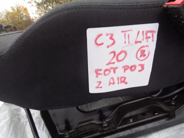 фото №5, Citroen c3 ii рестайлінг сидіння праве передній з подушка