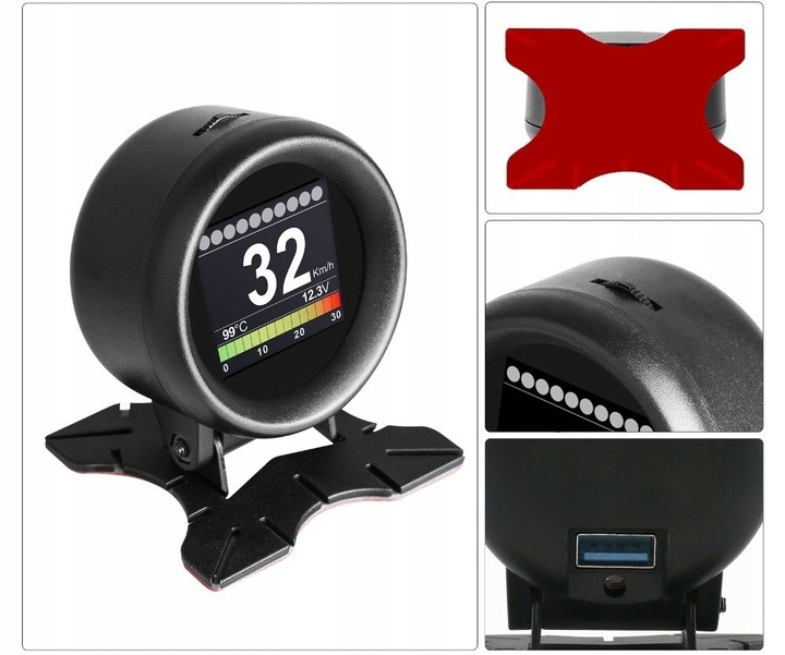 фото №8, Autool x60 дисплей head-up hud obd2 led lcd