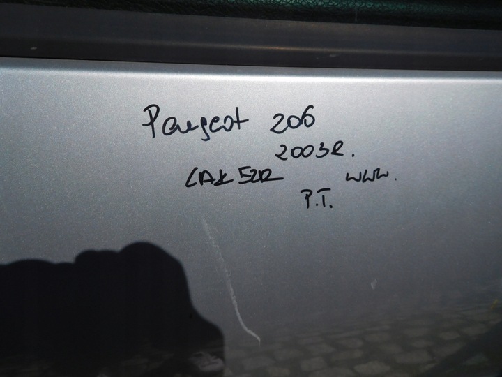 фото №5, Двері зад праві eu peugeot 206 03r. fl універсал ezr