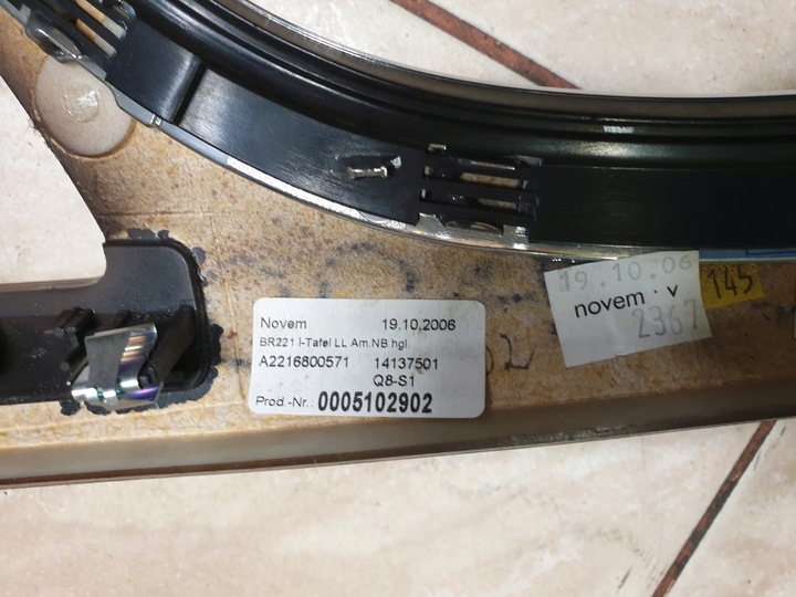 фото №6, Планка декоративная панели dekor дерево mercedes s w221 оригинальный номер eu