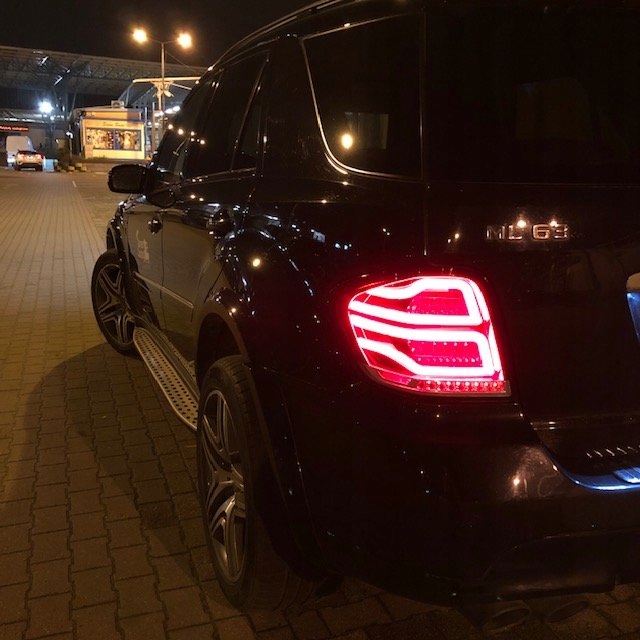фото №11, Лампи зад mercedes ml w164 red білий led діодні