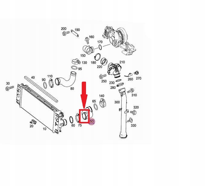 фото №4, Шплінт труба шланг turbo mercedes sprinter 906 310