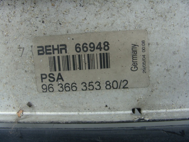 фото №3, Корпус вентилятор інтеркулер peugeot 307 2.0 hdi