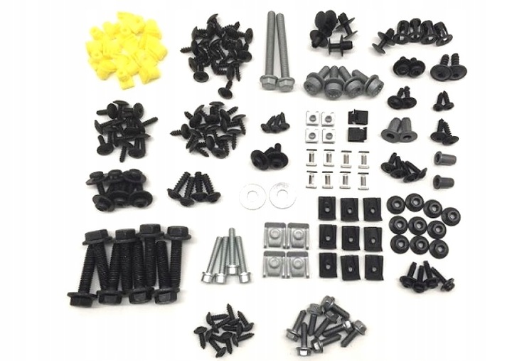 фото №1, Набор элементов крепежных бампер перед audi q7