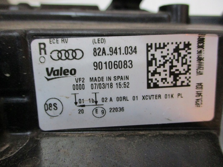 фото №6, Лампа audi a1 82a 18r полный led 82a941034 правая